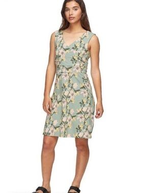 Patagonia | Floral V-Neck Sleeveless Dress | Organic Cotton | M